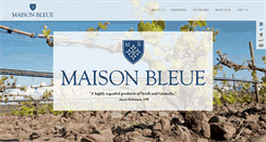 Desktop Screenshot of maisonbleuewinery.com